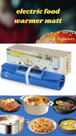 Load image into Gallery viewer, Portable Electric Warming Tray，Silicone Food Warmer Heater Mat
